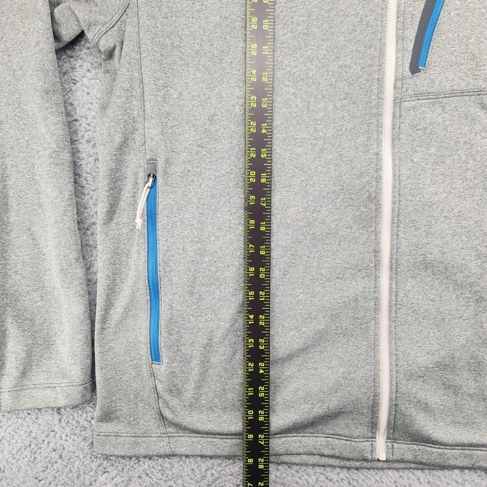 The North Face Fullzip Hooded Jacket Mens Size XL Gray Thumb Slots